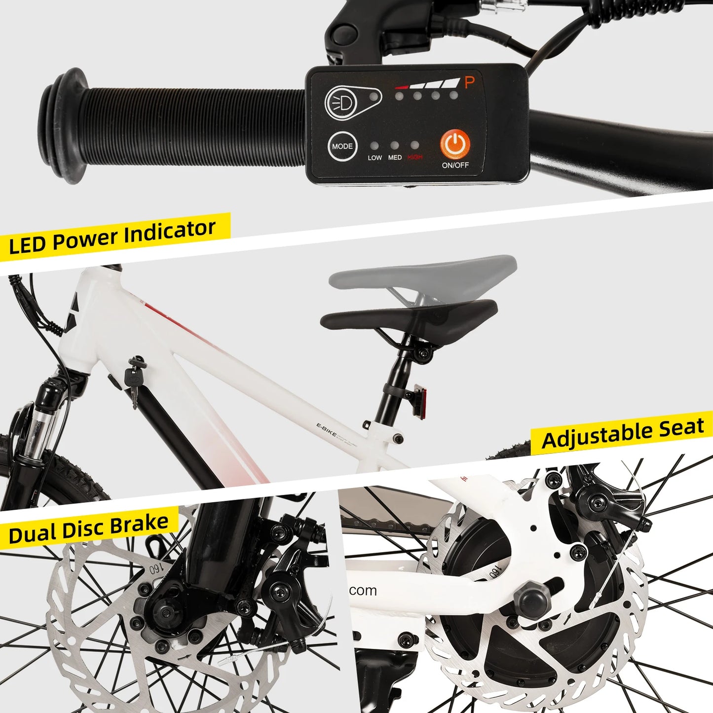 Joystare Electric Bike For Kids And Teens 250W Motor 15 Mile Range 15 MPH Mountain Bike