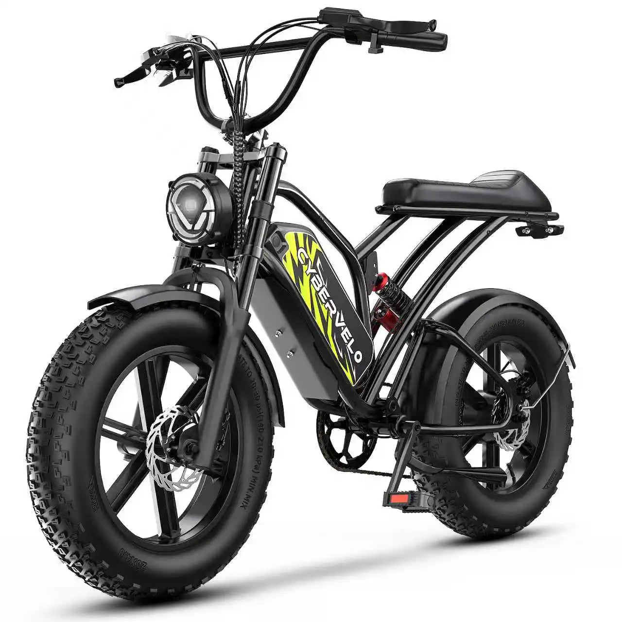 EK11 1000W Fat Tire Electric Mountain Ebike 48V Battery