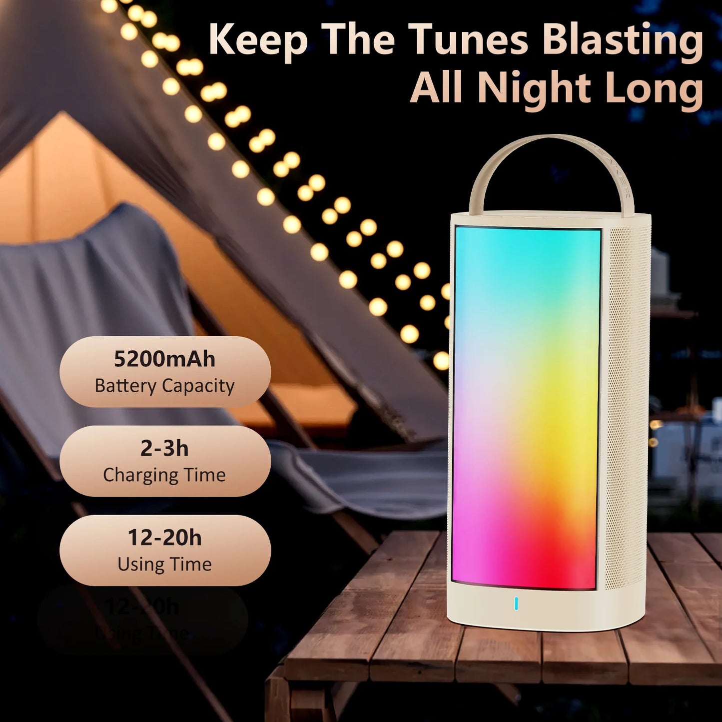FanFun Bluetooth Karaoke Speaker With 2 Wireless Mics