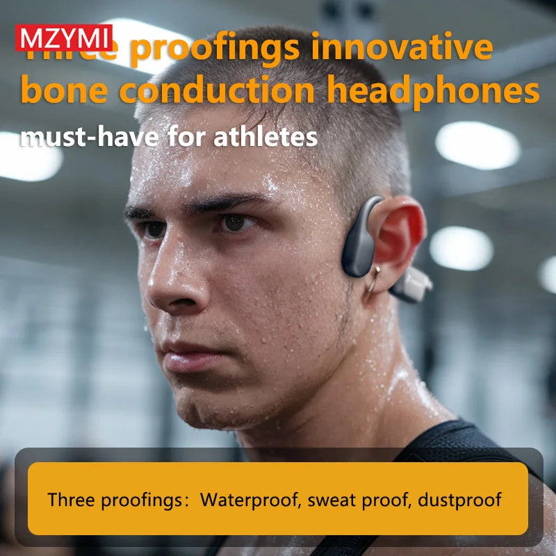 SEOBIOG Neckband Bluetooth 5.4 Wireless Headphones A28 Bone Conduction Earphones