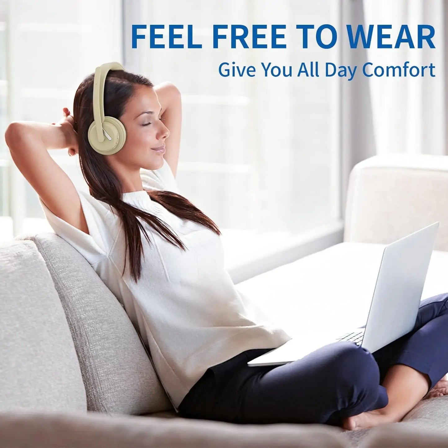 AWATRUE EH11 Wireless Bluetooth Headset With Charging Base