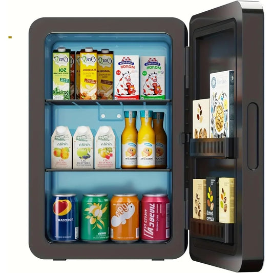 Iosn Mini Fridge Portable Cooler Warmer for Bedroom Desk