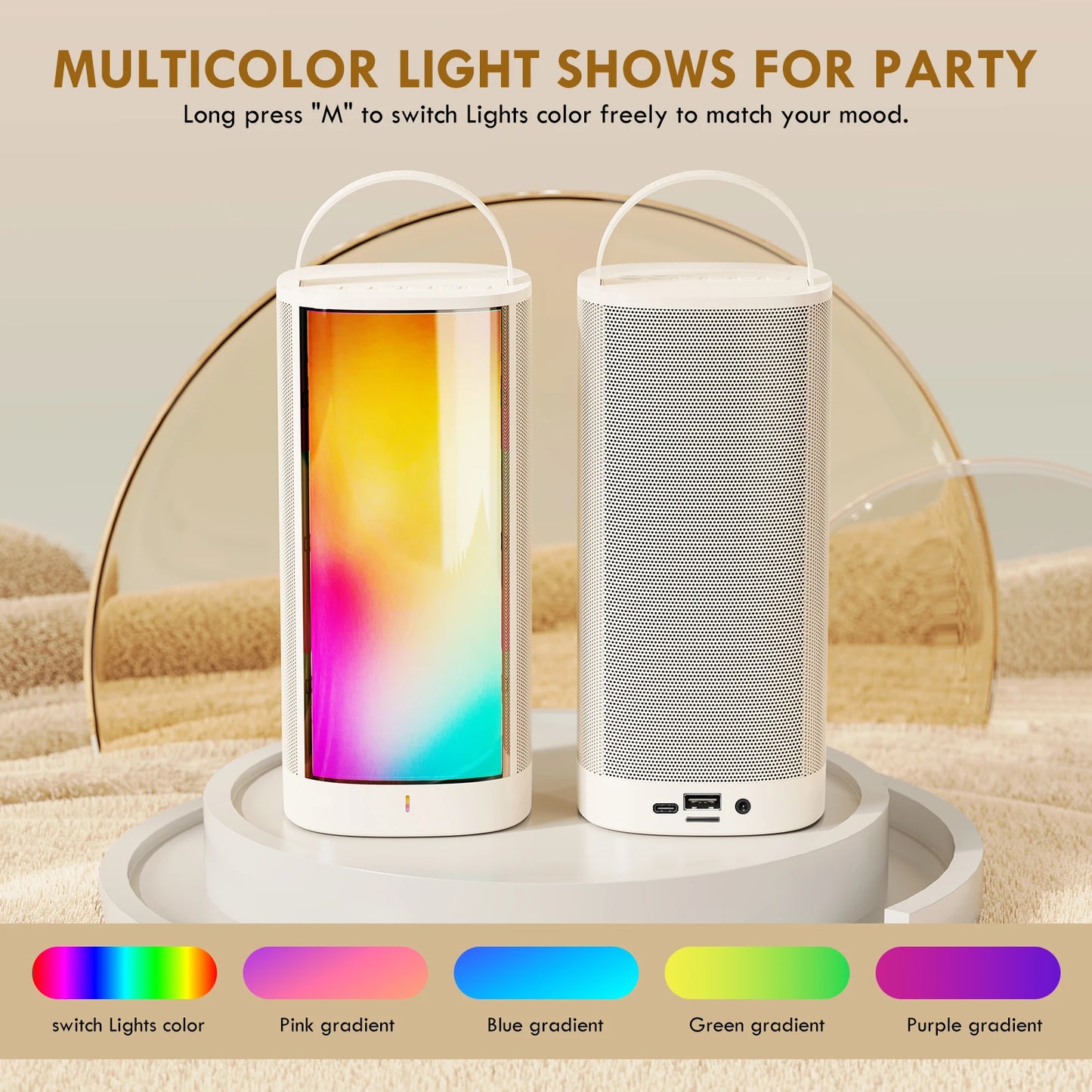 FanFun Bluetooth Karaoke Speaker With 2 Wireless Mics