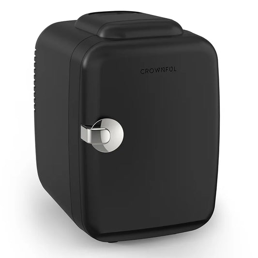Crownful Mini Fridge Beauty Makeup Skincare Refrigerator AC DC Car