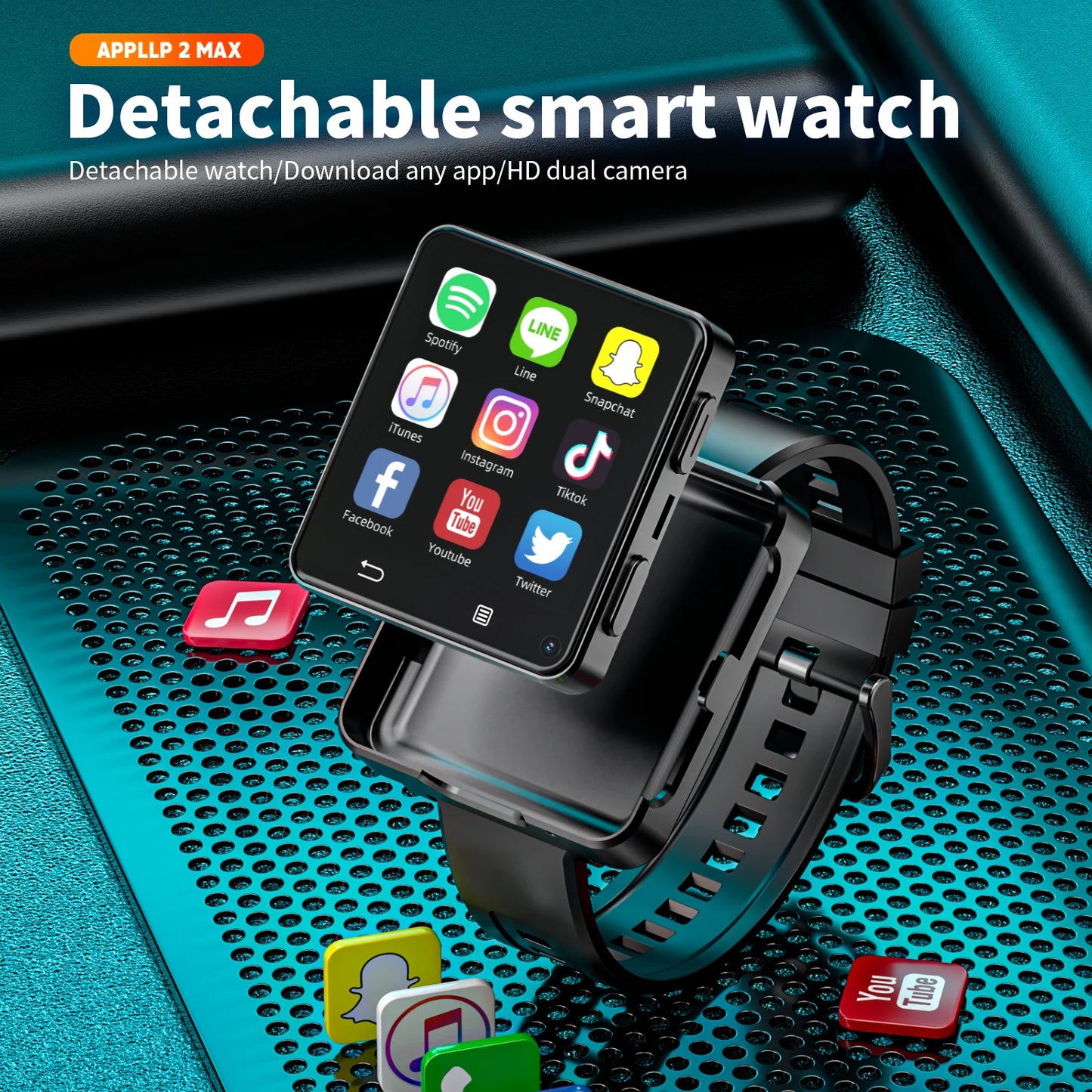 LOKMAT APPLLP 2 MAX Dual Camera Android 11 Smart Watch