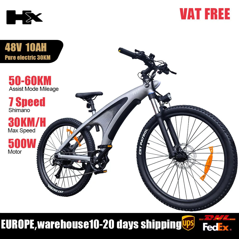 HUANCI HX Q5 2000W Electric Mountain Bike With Removable Battery Dual Hydraulic Brakes