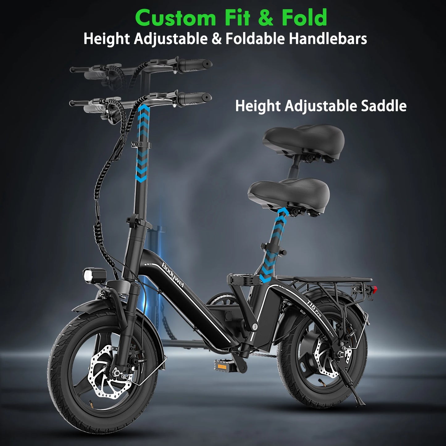 Bodywel T16pro Folding Electric Bike 750W For Urban Commute