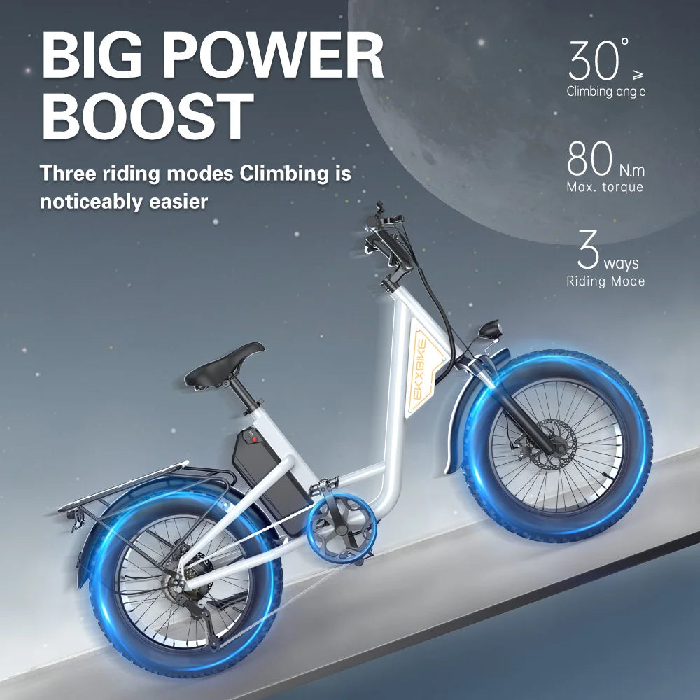 EKX L1 1000W Electric Bike With Removable Battery 34MPH