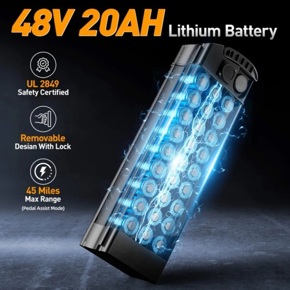 Origin Electric Folding Bike 500W Peak Motor 48V Battery