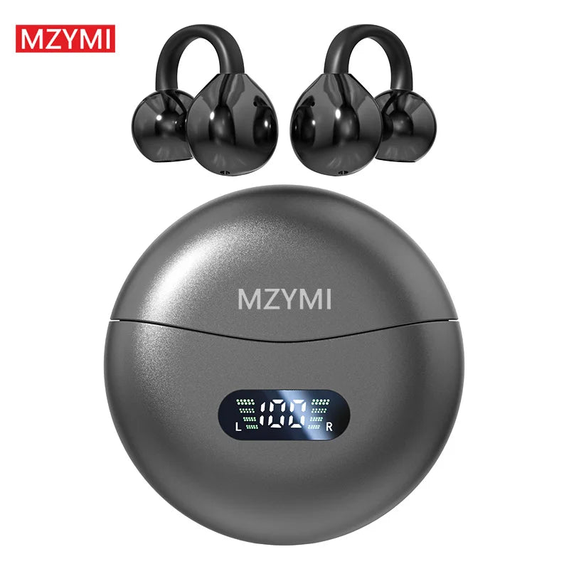 INMAS MZYMI Bluetooth 5.4 Earphones Earclip Sports Earbuds With LED Display