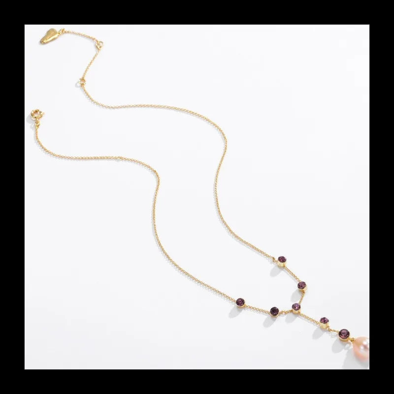 Guangdong Pearl Pendant Set Gold Plated Freshwater Necklace