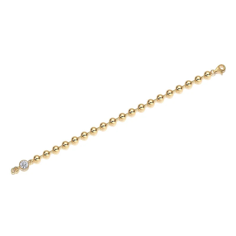 Jiuzuan Moissanite Bracelet S925 Silver 18K Gold Plated
