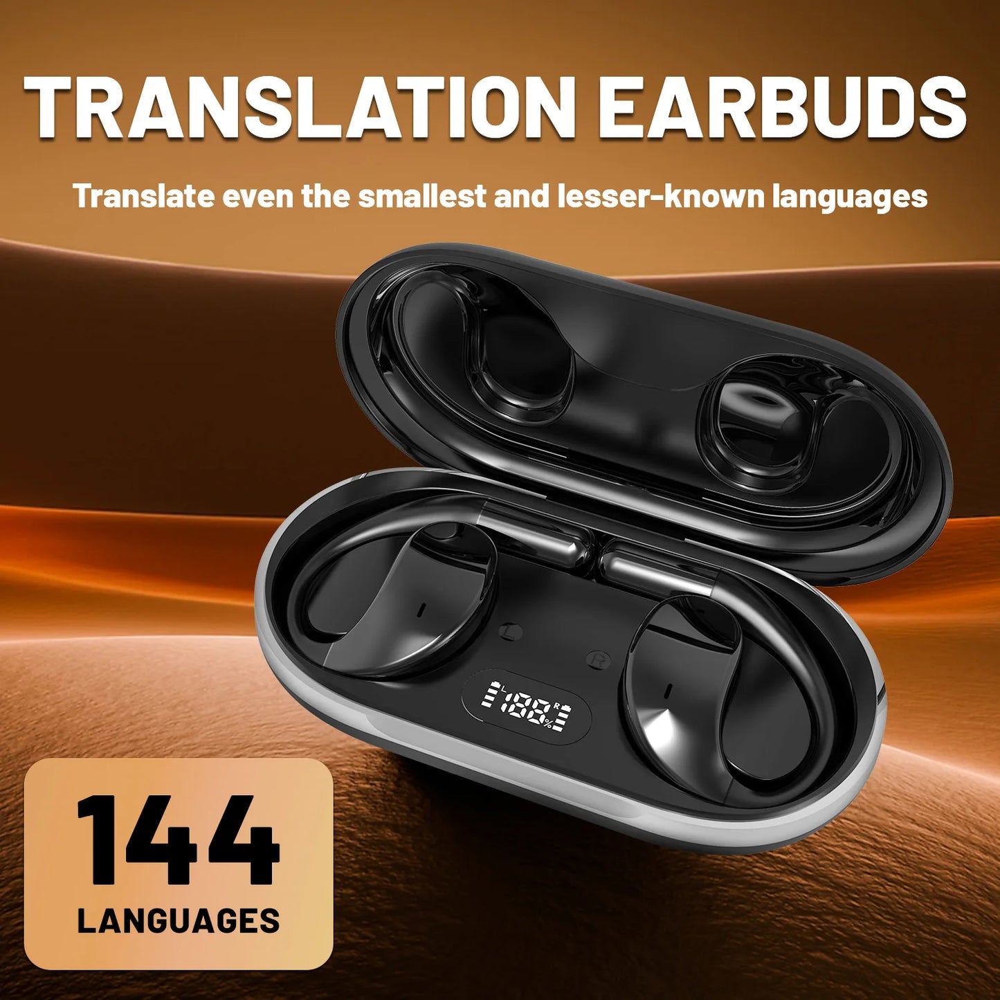 SHUKE Translate Wireless Earphones Real-Time 144 Language Translation