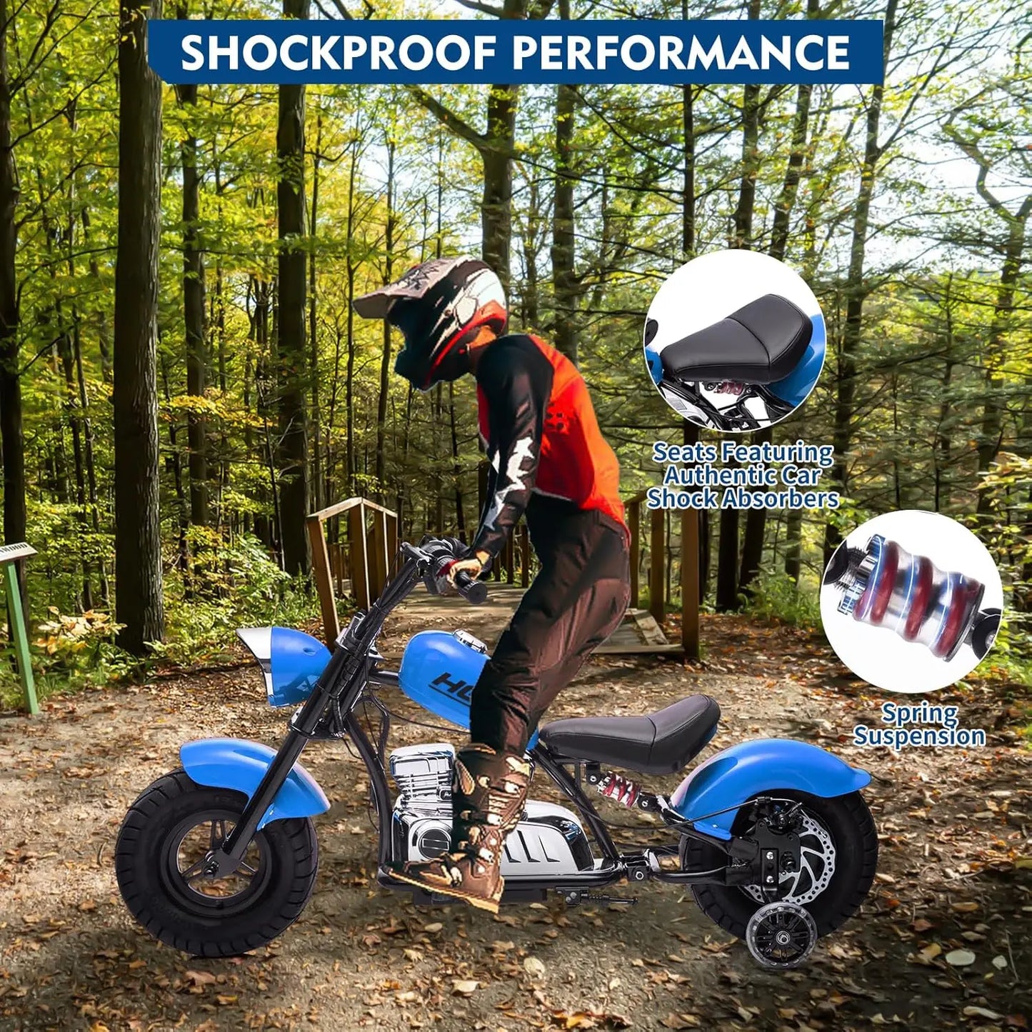 HiMIS Kids Electric Dirt Bike 36V 350W 3-Speed Throttle