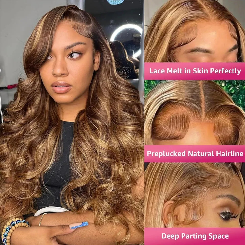 CanaryFly P4/27 Highlight Body Wave Lace Front Wig