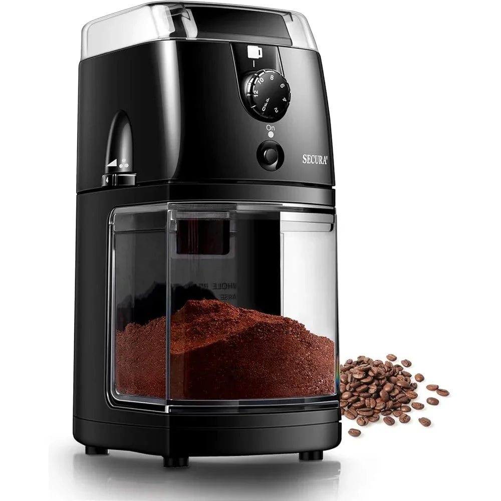 XMSJ Electric Conical Burr Grinder 17 Grind Levels Pro