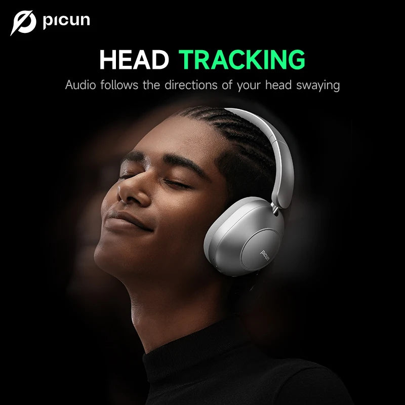 Picun F6 Active Noise Cancelling Bluetooth Headphones With Low Latency