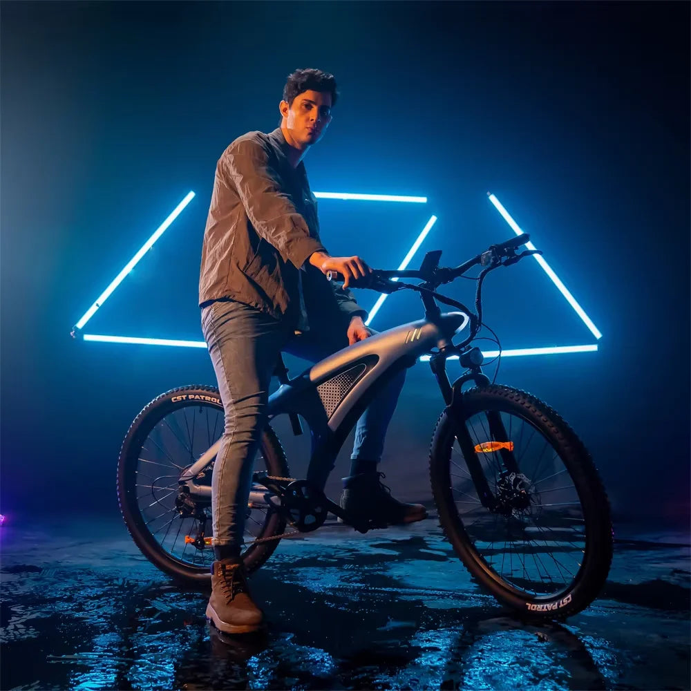 HUANCI HX Q5 2000W Electric Mountain Bike With Removable Battery Dual Hydraulic Brakes