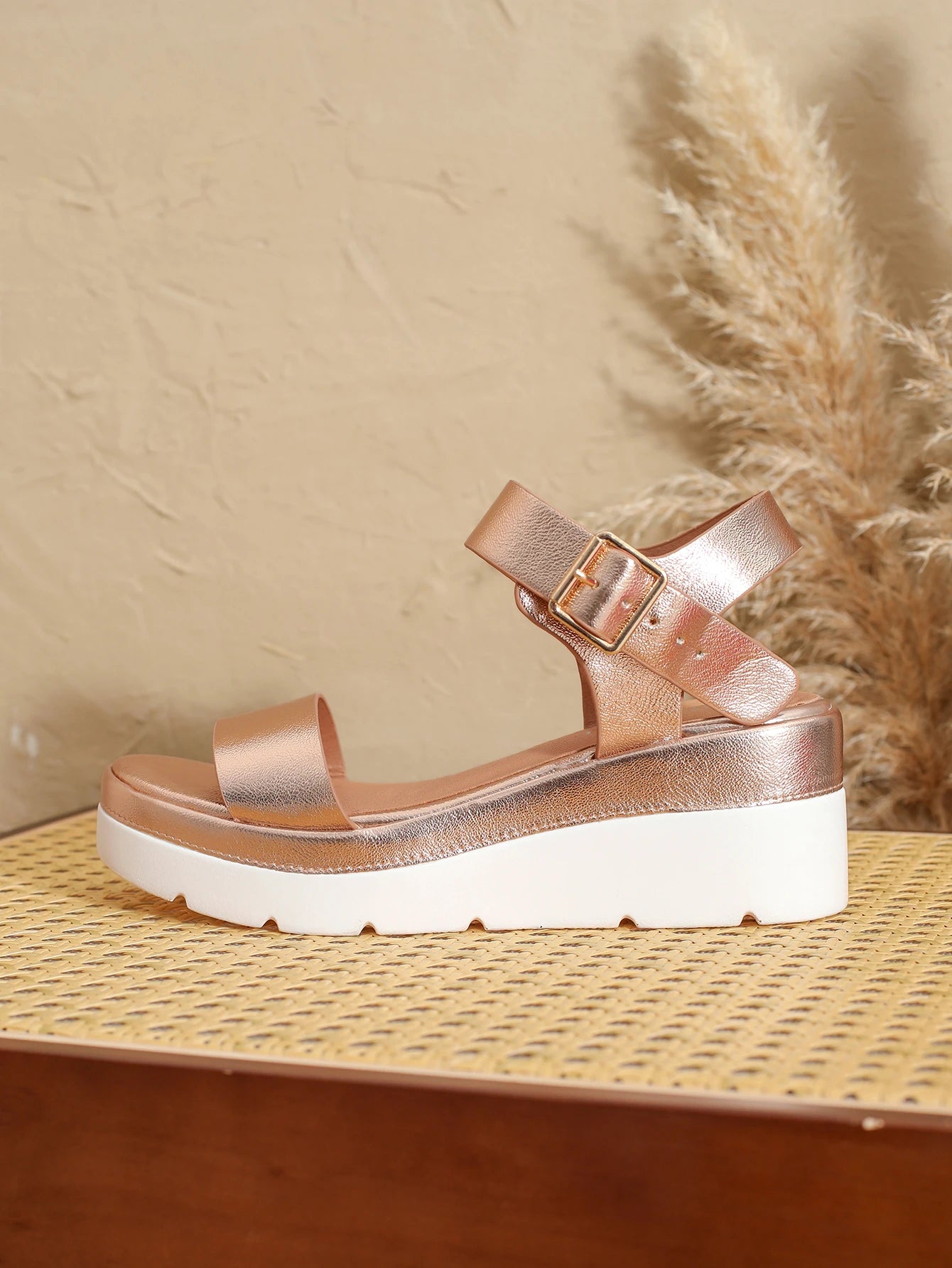 Women Ankle-Wrap Sandals With Rubber Outsole For Comfort