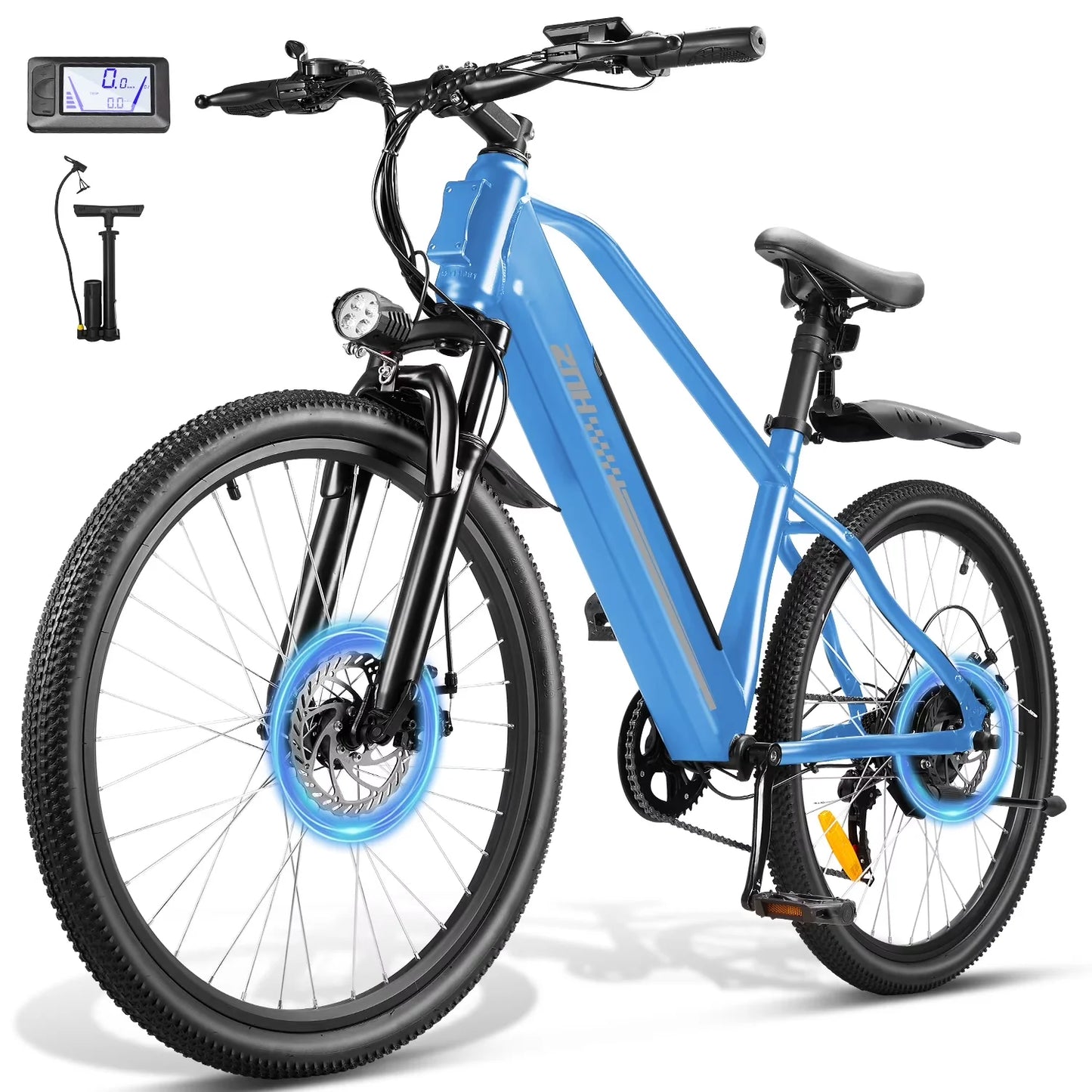ZNH Electric Bicycle 1000W Peak Motor 48V Removable Battery 20MPH 7 Speed 26 Inch E Bike For Adult