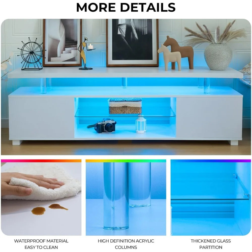 ZHUXIANG TV Entertainment Center With Storage Console