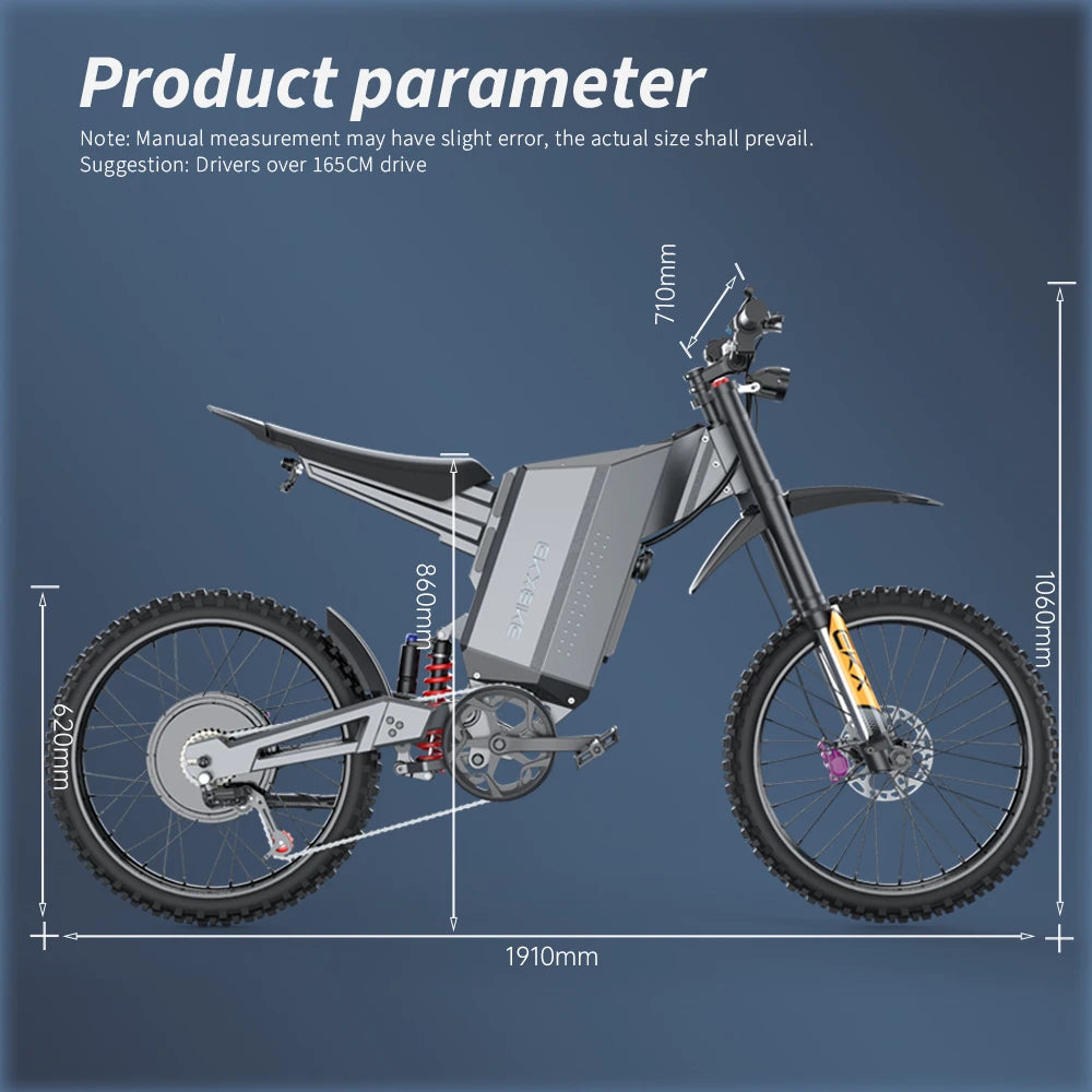 EKXBIKE GTS All Terrain Electric Motorcycle For Adults